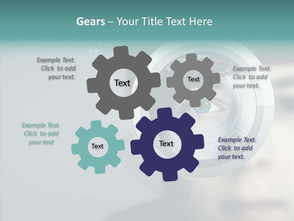 Scanner Gesicht Zugang PowerPoint Template