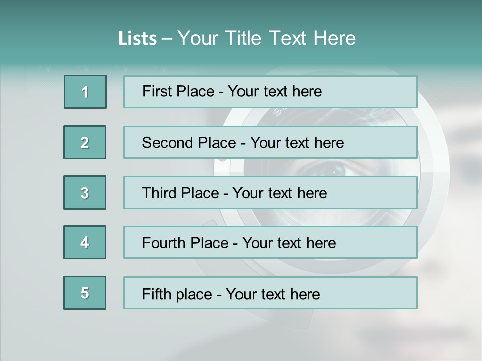 Scanner Gesicht Zugang PowerPoint Template