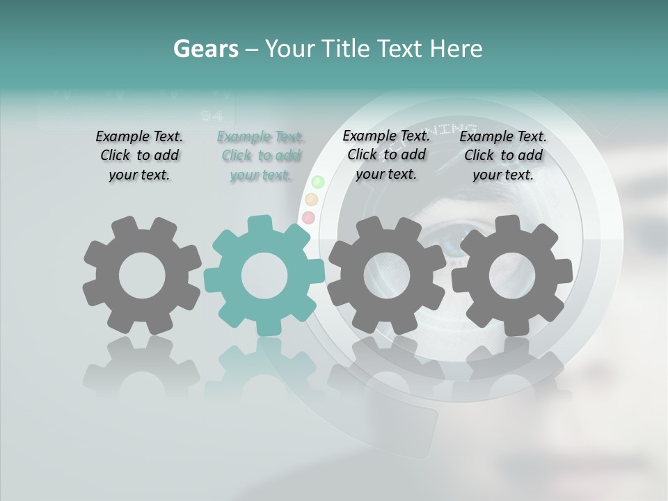 Scanner Gesicht Zugang PowerPoint Template