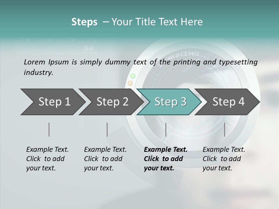 Scanner Gesicht Zugang PowerPoint Template