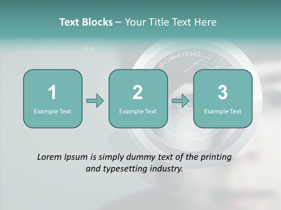 Scanner Gesicht Zugang PowerPoint Template