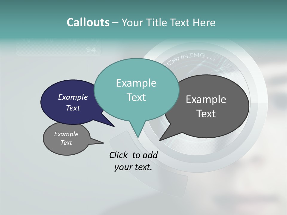 Scanner Gesicht Zugang PowerPoint Template