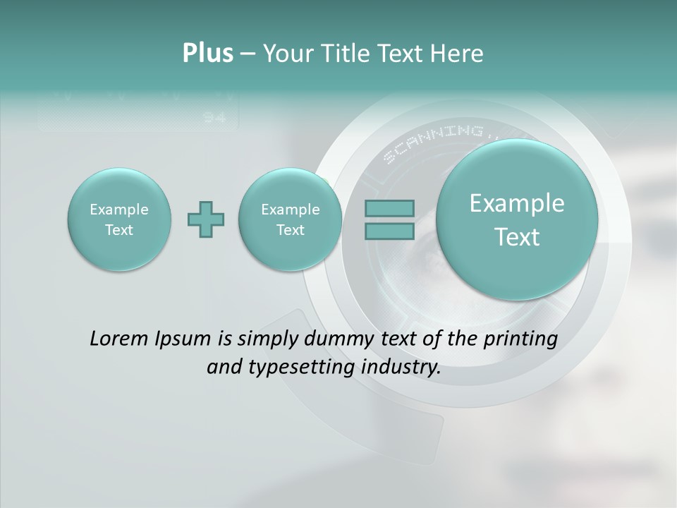 Scanner Gesicht Zugang PowerPoint Template