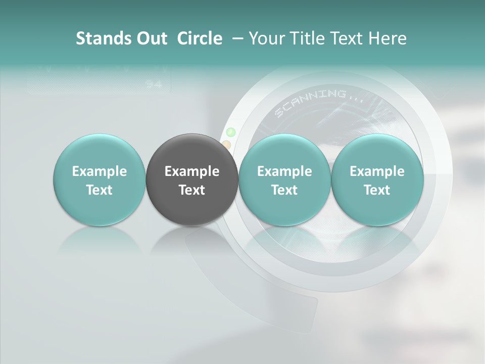 Scanner Gesicht Zugang PowerPoint Template