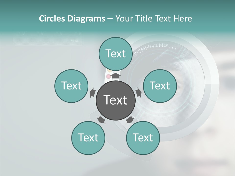 Scanner Gesicht Zugang PowerPoint Template
