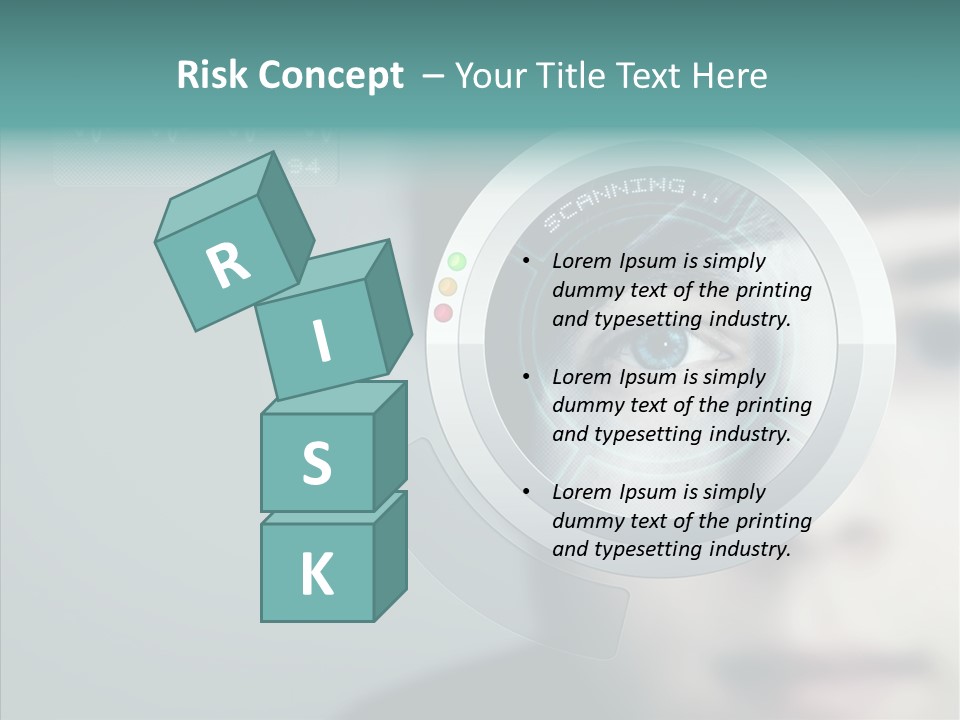 Scanner Gesicht Zugang PowerPoint Template