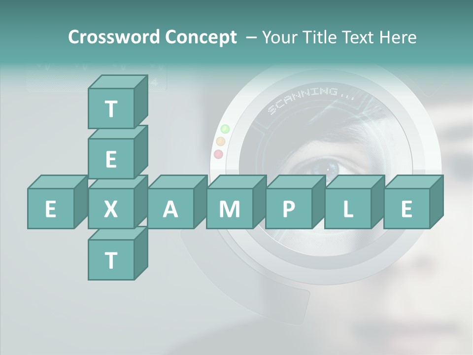 Scanner Gesicht Zugang PowerPoint Template