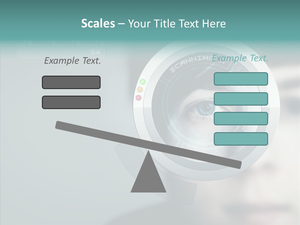 Scanner Gesicht Zugang PowerPoint Template