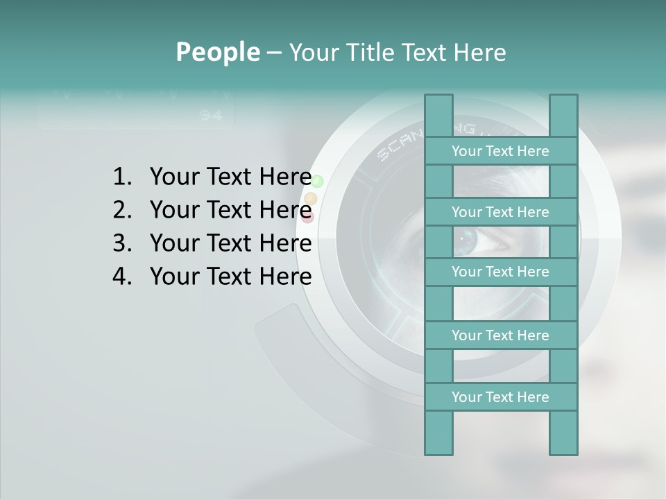 Scanner Gesicht Zugang PowerPoint Template