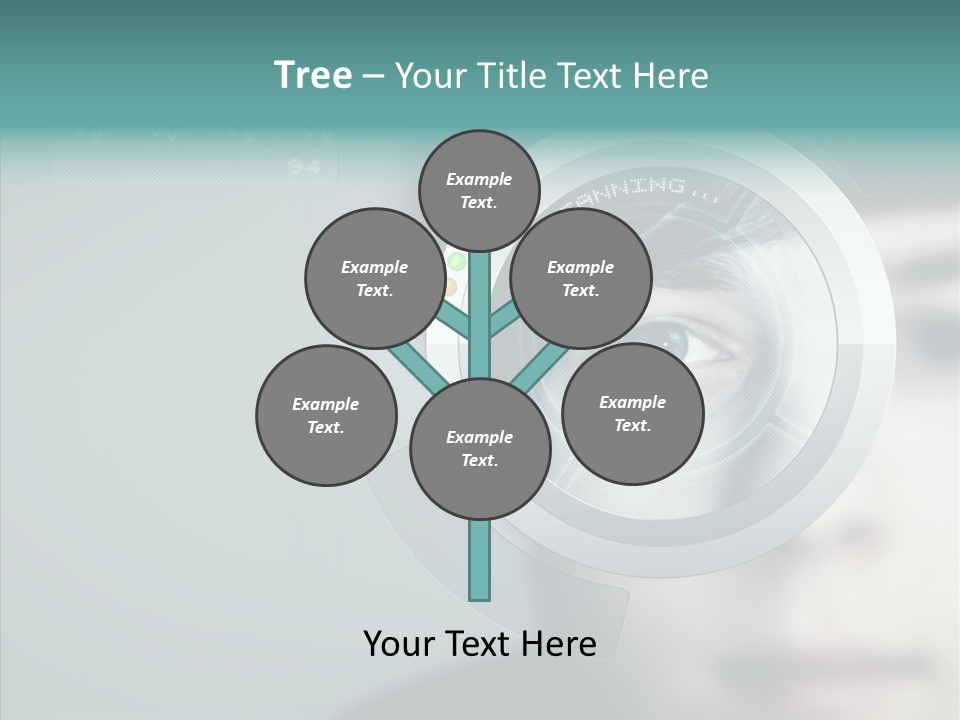 Scanner Gesicht Zugang PowerPoint Template