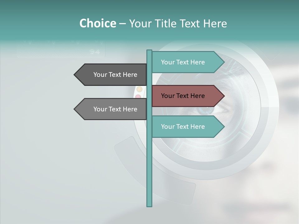 Scanner Gesicht Zugang PowerPoint Template