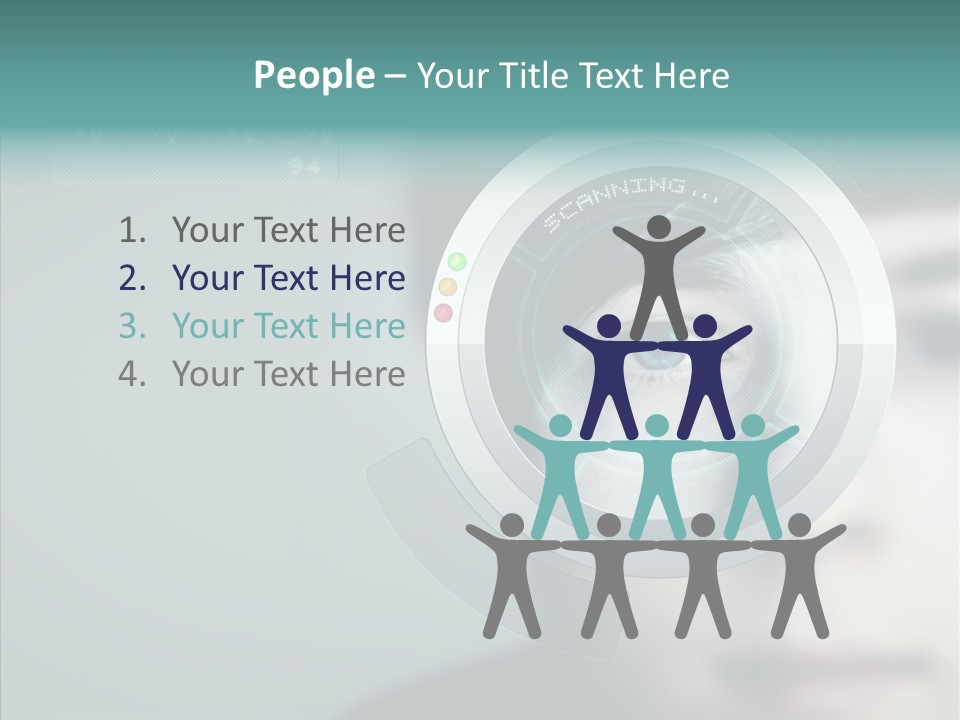 Scanner Gesicht Zugang PowerPoint Template