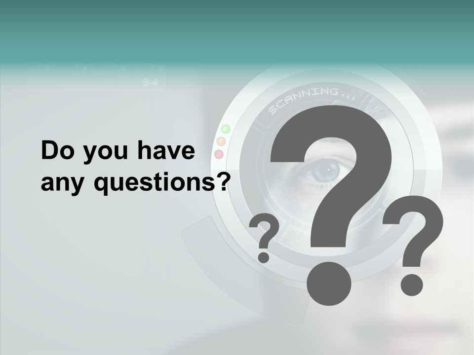 Scanner Gesicht Zugang PowerPoint Template