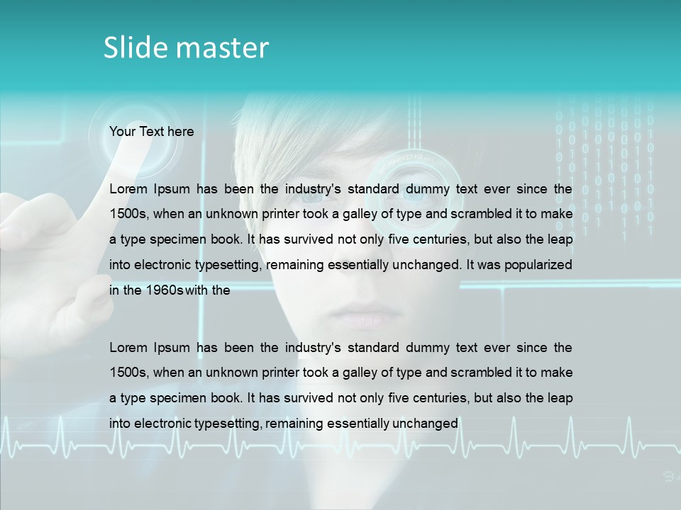 Code Programmieren Sicherheitssystem PowerPoint Template