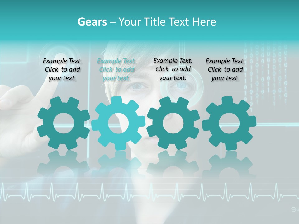 Code Programmieren Sicherheitssystem PowerPoint Template