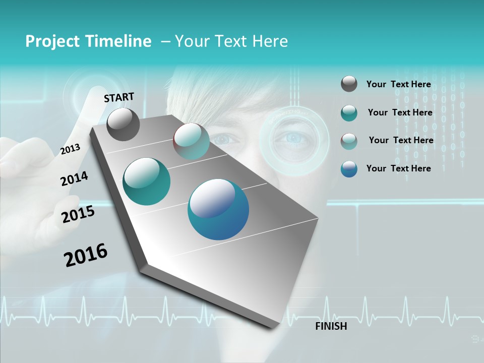 Code Programmieren Sicherheitssystem PowerPoint Template