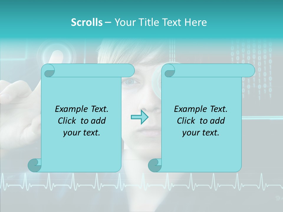 Code Programmieren Sicherheitssystem PowerPoint Template