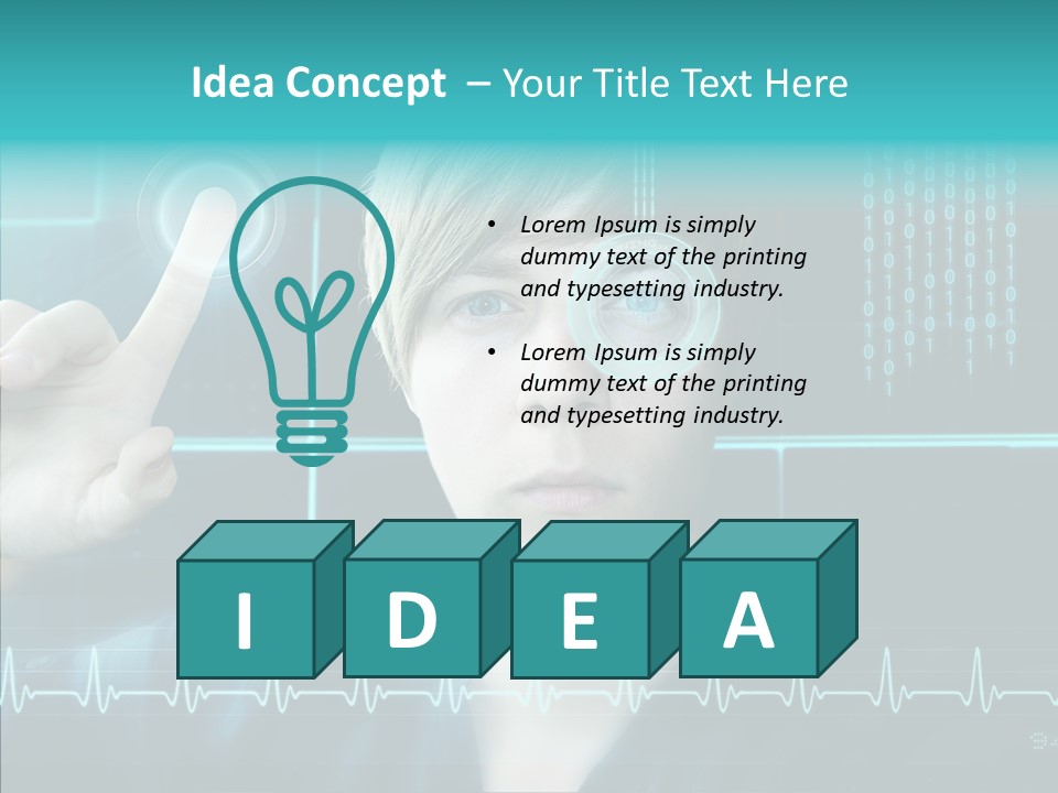 Code Programmieren Sicherheitssystem PowerPoint Template
