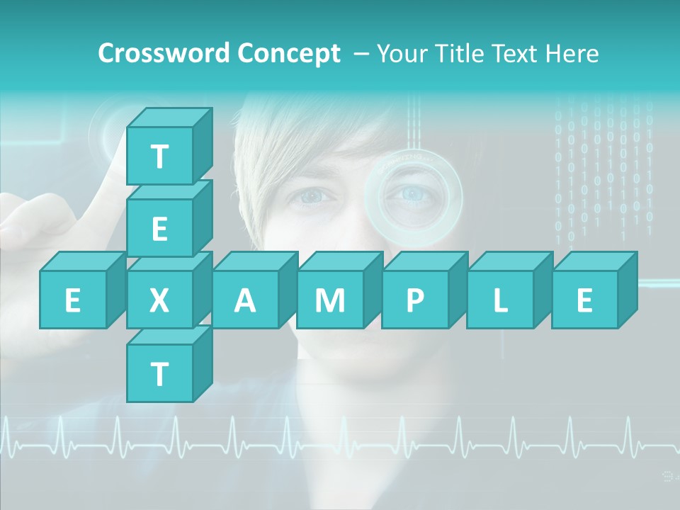 Code Programmieren Sicherheitssystem PowerPoint Template