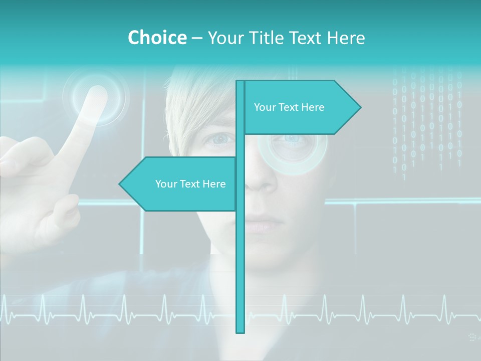 Code Programmieren Sicherheitssystem PowerPoint Template