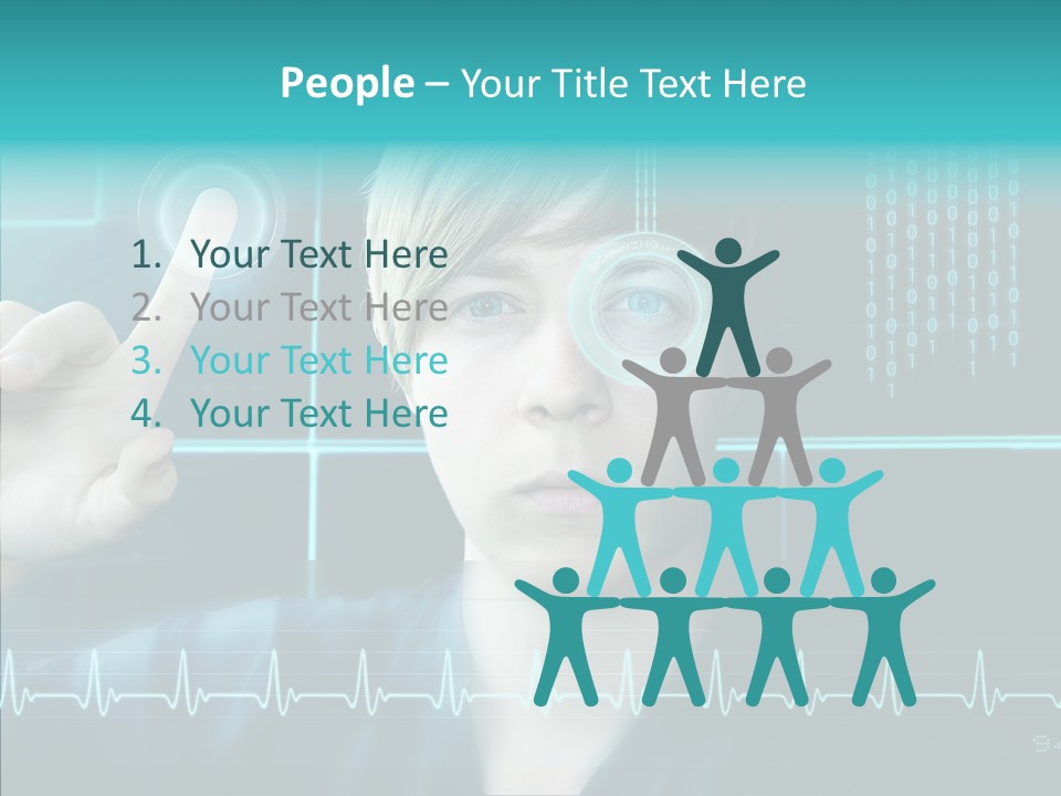 Code Programmieren Sicherheitssystem PowerPoint Template
