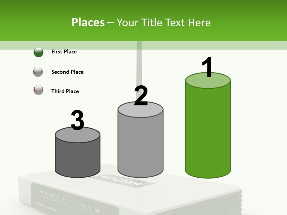 Communications Node Wan PowerPoint Template