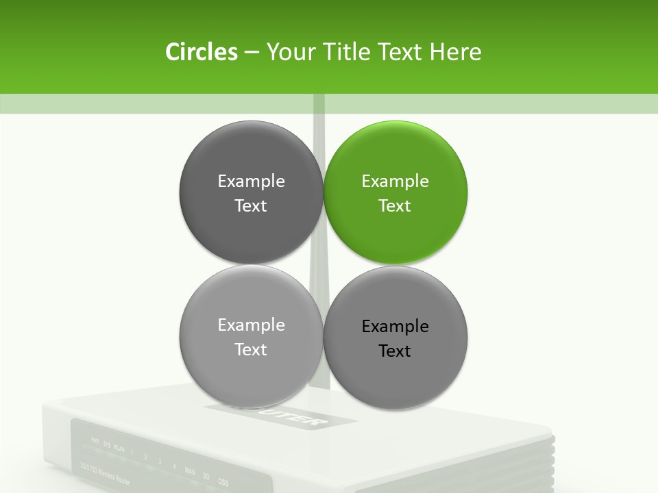 Communications Node Wan PowerPoint Template