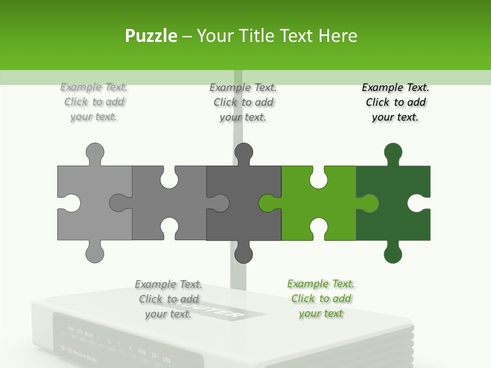 Communications Node Wan PowerPoint Template