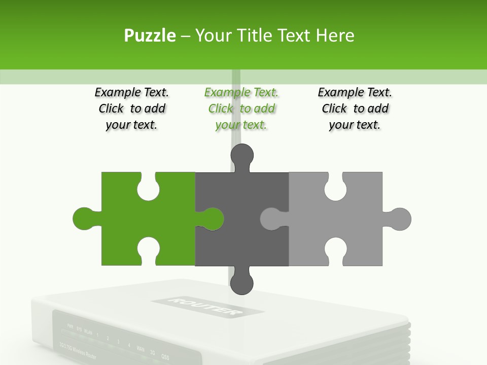 Communications Node Wan PowerPoint Template