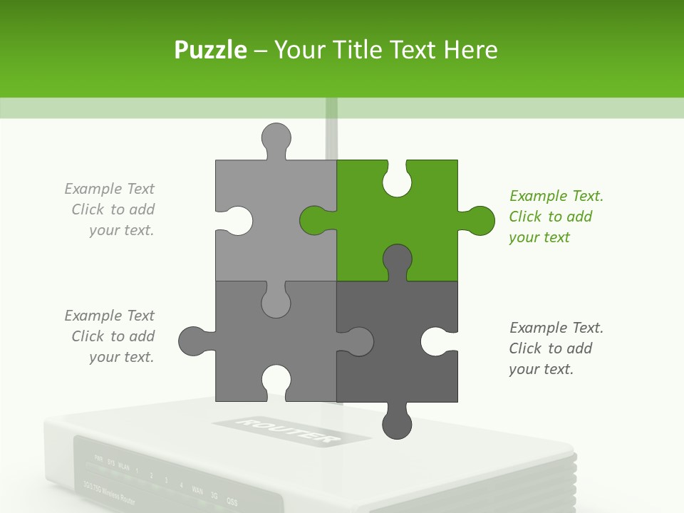 Communications Node Wan PowerPoint Template