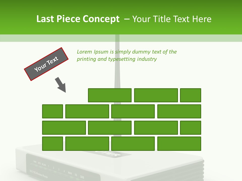 Communications Node Wan PowerPoint Template