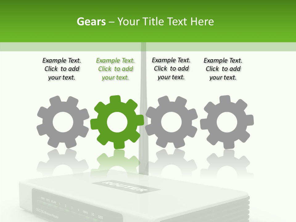 Communications Node Wan PowerPoint Template