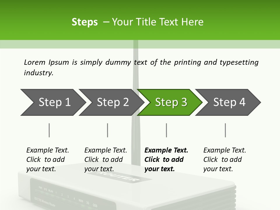 Communications Node Wan PowerPoint Template
