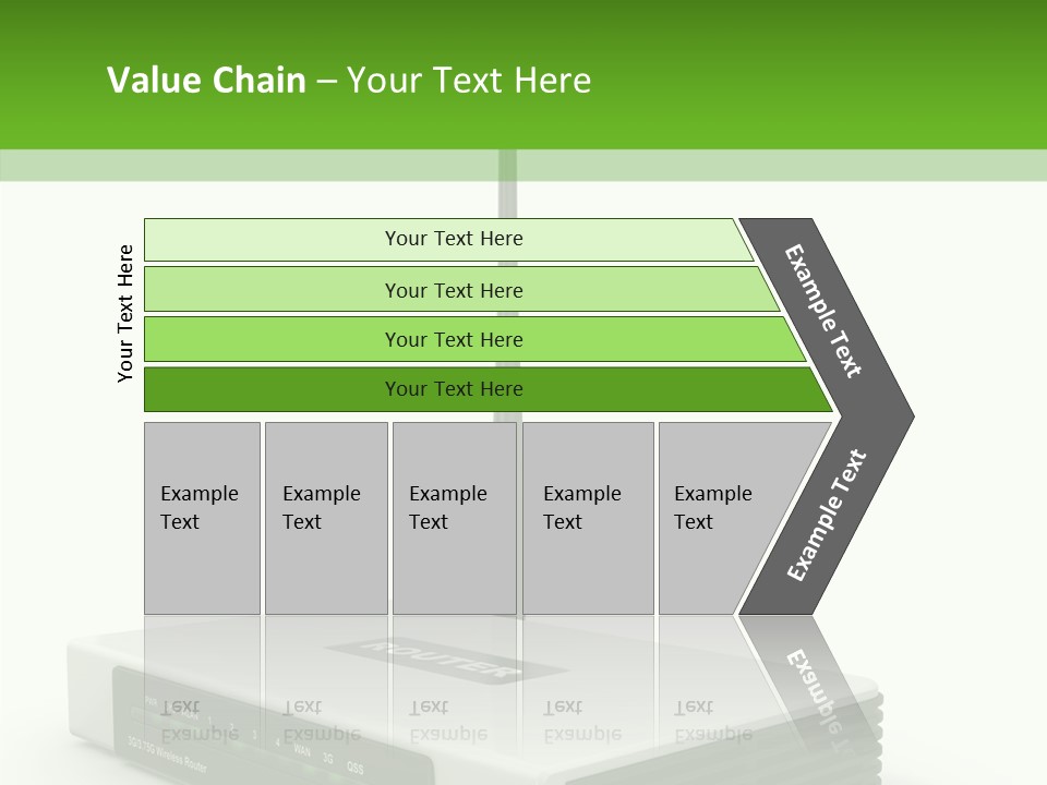 Communications Node Wan PowerPoint Template