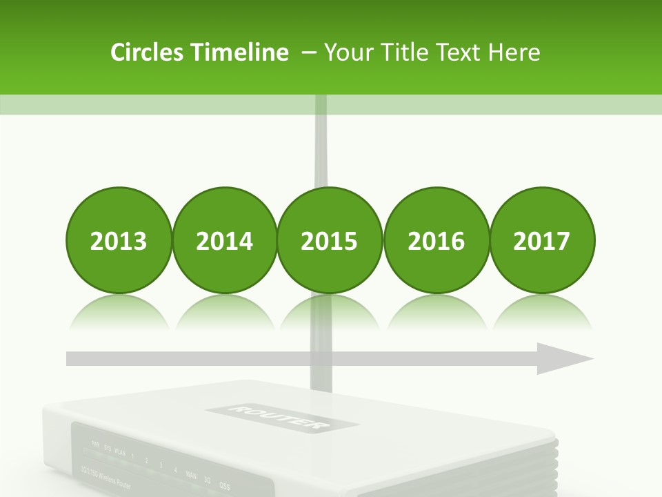 Communications Node Wan PowerPoint Template
