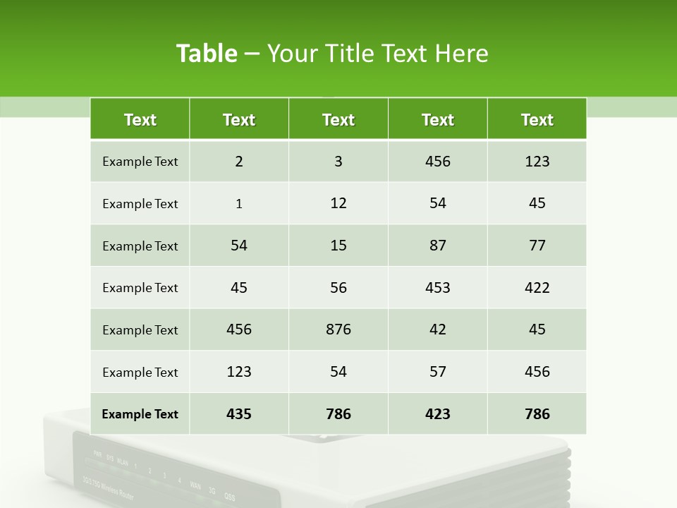 Communications Node Wan PowerPoint Template
