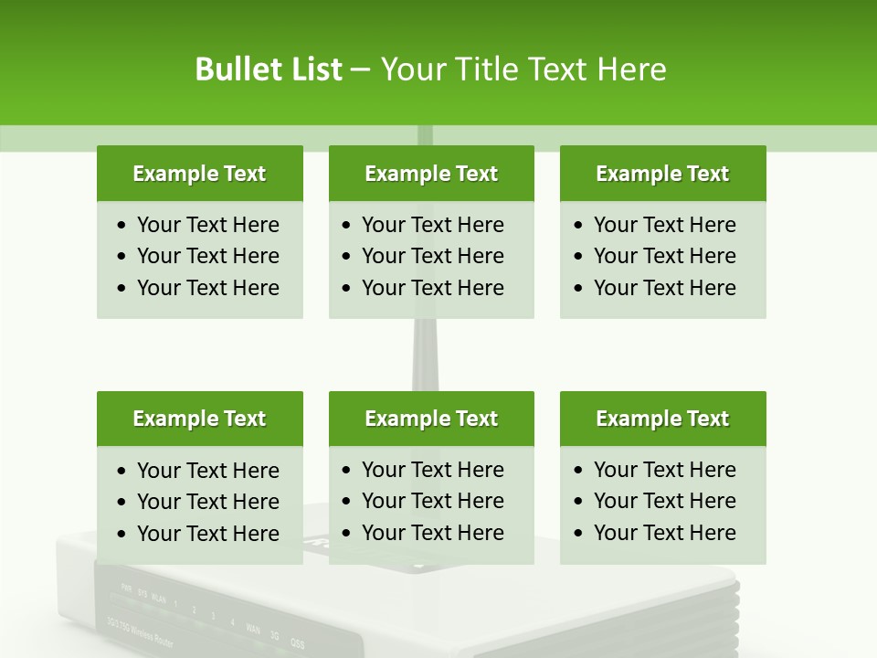 Communications Node Wan PowerPoint Template