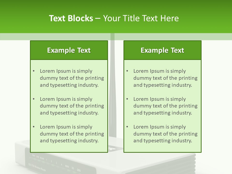 Communications Node Wan PowerPoint Template