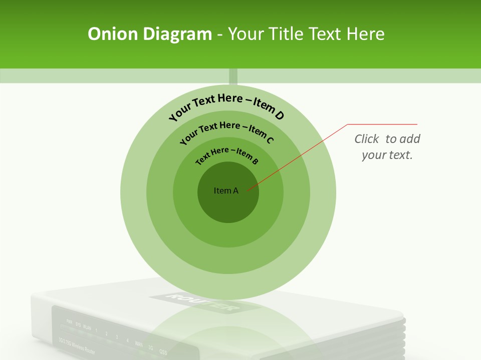 Communications Node Wan PowerPoint Template