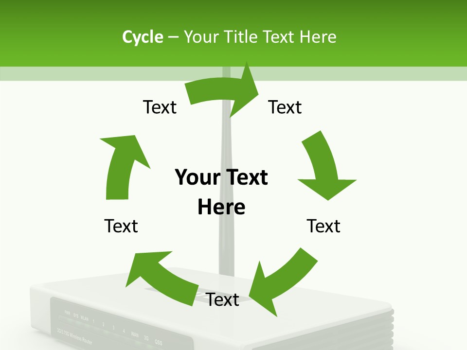 Communications Node Wan PowerPoint Template