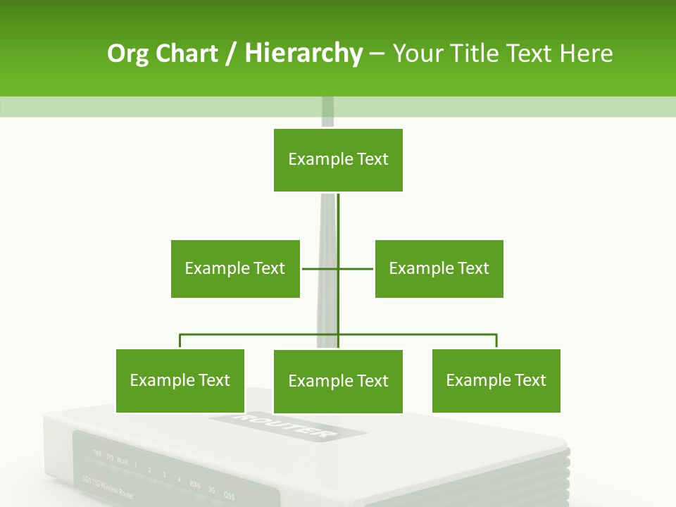 Communications Node Wan PowerPoint Template