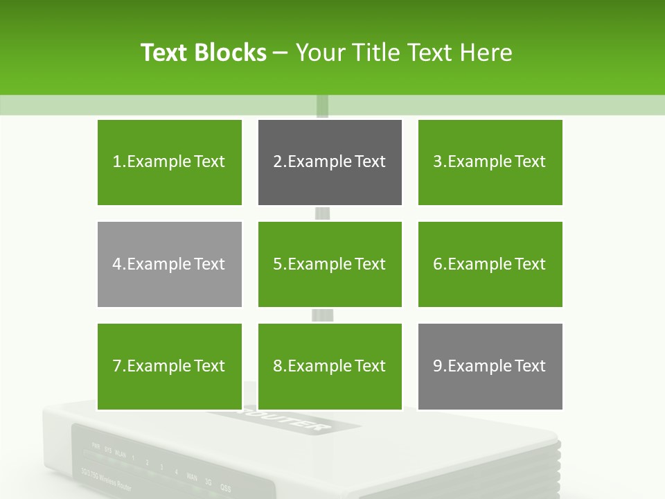 Communications Node Wan PowerPoint Template