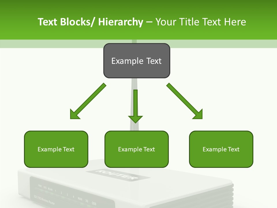 Communications Node Wan PowerPoint Template
