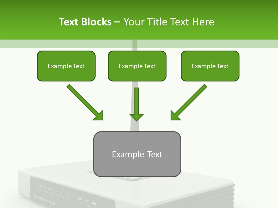 Communications Node Wan PowerPoint Template