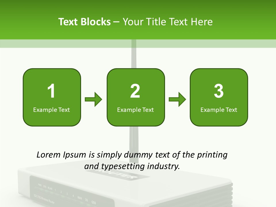 Communications Node Wan PowerPoint Template