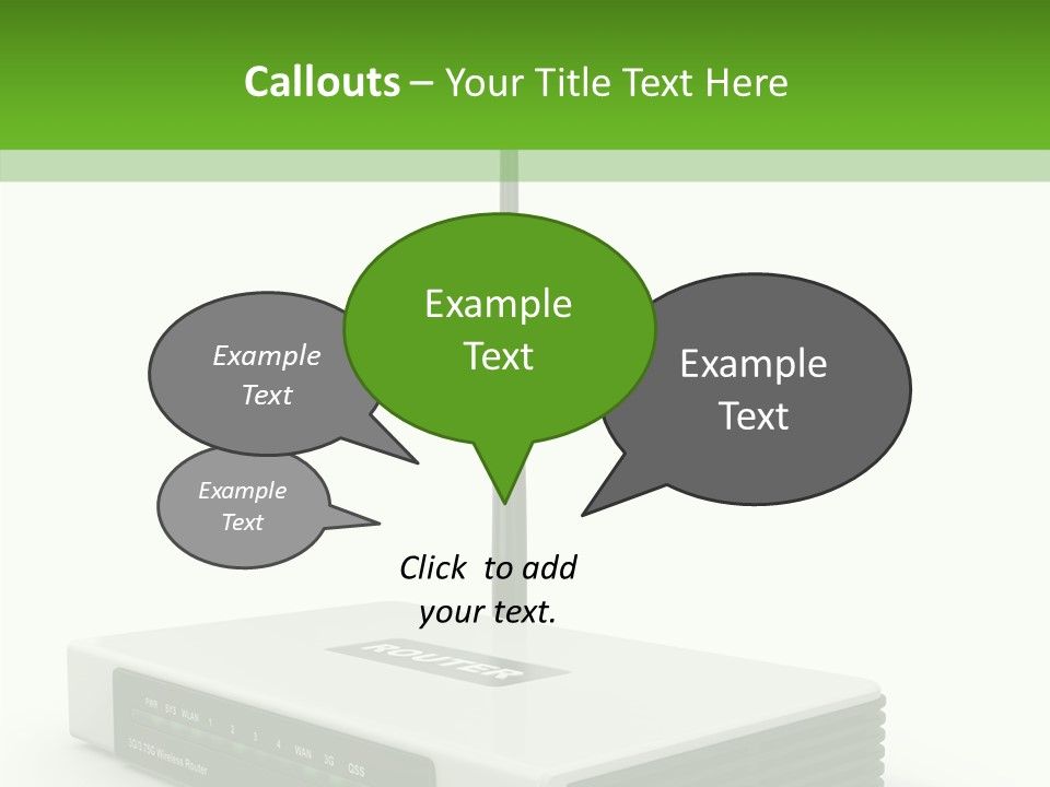 Communications Node Wan PowerPoint Template