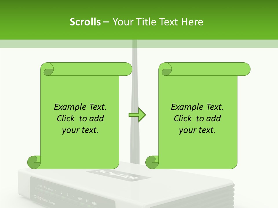 Communications Node Wan PowerPoint Template