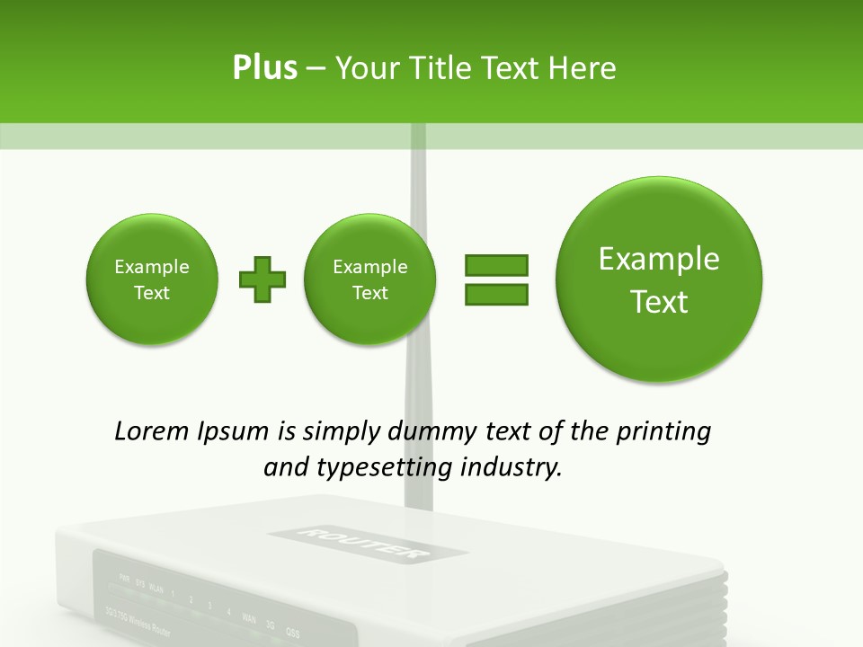 Communications Node Wan PowerPoint Template