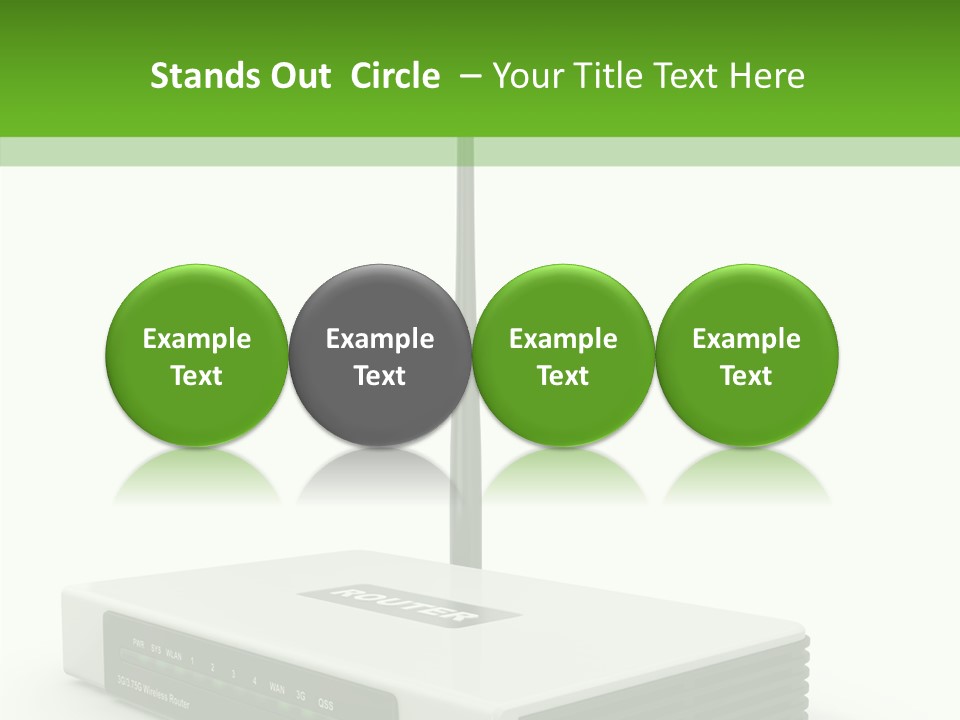 Communications Node Wan PowerPoint Template