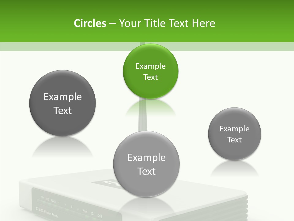 Communications Node Wan PowerPoint Template